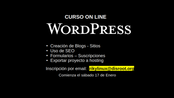 Curso 2026 Wordpress