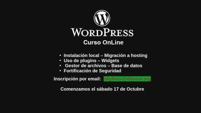 Curso sobre wordPress